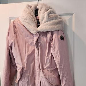 Ambercrombie & Fitch Pink Winter Parka Size L-Supe